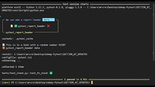 PyTestFullStack 06  How to modify the CSV output report [upl. by Blockus417]