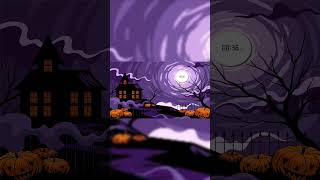 58 Seconds of Haunting Halloween Music with Spooky House Background  Timer [upl. by Imuy]