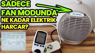 Fanlı Isıtıcı Sadece Fan Modunda Ne Kadar Elektrik Harcar  Kumtel Fanlı Isıtıcı Elektrik Tüketimi [upl. by Egrog]