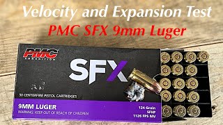 PMC 9mm Luger SFX Hollow Point Ammo Velocity and Expansion Test  SGAmmo [upl. by Kaufman366]