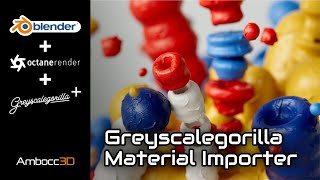 Blender Octane  Greyscalegorilla Material Importer [upl. by Oaoj10]