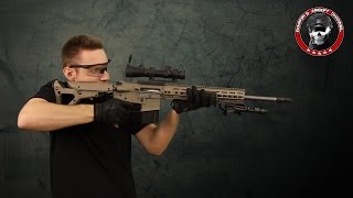 SchussVid WE M4 SPRDMR GBB Slow Motion Airsoft 6mm DeutschGerman [upl. by Haem435]