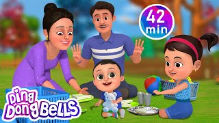 Sunday Ghoomne Jate Hain  17 more Rhymes in Hindi  Nursery Rhymes  Ding Dong Bells [upl. by Delmer]