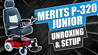 📦Merits P320 Junior Power Wheelchair Unboxing amp Setup Video [upl. by Attennot836]