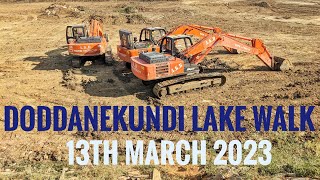 13 Mar  4X Speed Video Around Doddanekundi Lake  Lake Restoration Rejuvenation Desilting Dredging [upl. by Hanej]