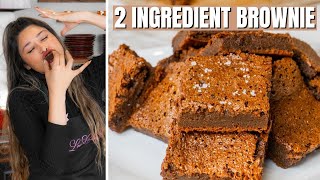 2 INGREDIENT ZERO CARB BROWNIES [upl. by Acenahs]