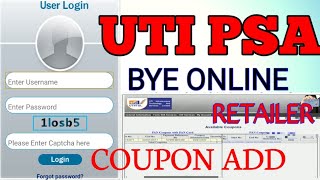 UTI PSA Pan Card Coupon Add Ki Vabe Korbo How to Uti psa Coupon add Online paypan Card apply [upl. by Zilvia]