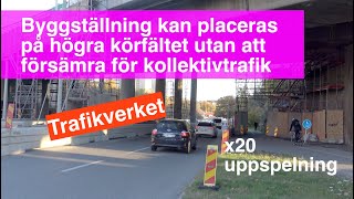 Trafikflöde trafikplats Nyboda i rusningstrafik [upl. by Sidoney221]