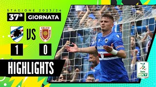 Sampdoria vs Reggiana 10  Il Doria vince e celebra Eriksson  HIGHLIGHTS SERIE BKT 2023  2024 [upl. by Inattyrb]