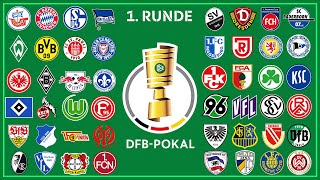 LIVE 🔴 DFB Pokal Auslosung  1 Runde DFB Pokal 202324 🏆 [upl. by Uokes]