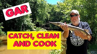 GAR CATCH CLEAN AND COOK [upl. by Notsek362]