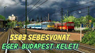 MSTSOR ALFÖLD 72 5503 sebesvonat V43 1060 EGER  BUDAPESTKELETI [upl. by Alohs306]