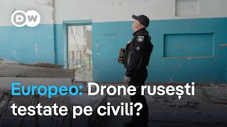 Europeo Drone rusești testate pe civili [upl. by Aillicec]