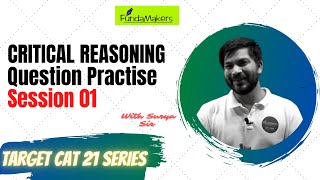 Critical Reasoning Practise 01 for CAT IPM XAT  CAT 2021  Best CAT MBA coaching in Lucknow [upl. by Toole834]