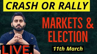 Live Trading Nifty amp Banknifty I 11th march I Election updates [upl. by Huba]