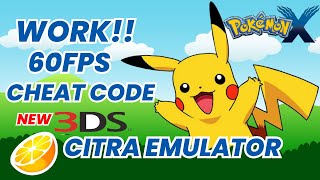 New Citra 3DS Android  Enable Cheats 60 FPS Pokemon X [upl. by Charita]