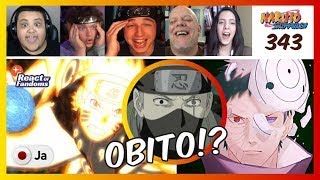 Obitos Reveal Reaction Mashup 😱 ENG Version Shippuden 343🤯 ナルト 疾風伝 [upl. by Druce]