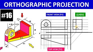 orthographic projection 16 [upl. by Amelita685]