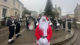 Christmas Carol Tour 2023 Liskeard Looe and Torpoint  Torpoint Sea Cadets Band [upl. by Hakkeber]