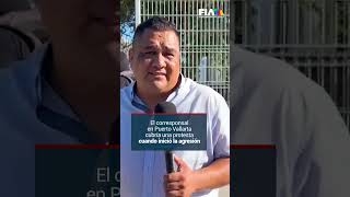 Policías estatales de Jalisco golpean y dañan celular de nuestro compañero Evaristo Tenorio [upl. by Crispas]