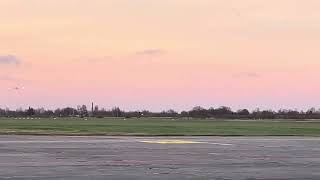 Airbaltic plane landing in Ventspilsplane [upl. by Drofnats947]