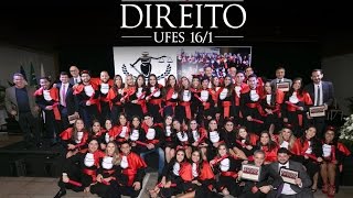 COLAÃ‡ÃƒO DE GRAU  Direito UFES 20161 [upl. by Maribeth]