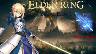 Artoria Pendragon Saber build in Elden Ring eldenring [upl. by Hafinah]