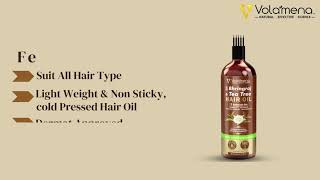 Volamena Bringhraj Hair oil for Hair Fall and Hair regrowth 200 ml product review [upl. by Andriana]