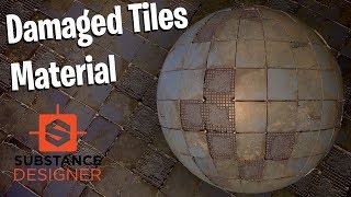 Substance Designer  Damaged Tiles [upl. by Moshe994]