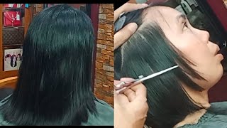 Easy Layered Medium Hair Cut [upl. by Youngran]