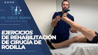 Ejercicios de Rehabilitación después de Cirugía de Rodilla [upl. by Nileve]