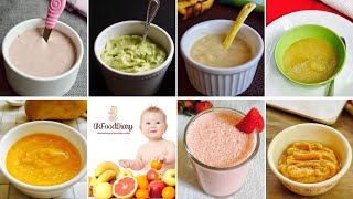 Baby Food Healthy and Delicious 7 Fruit Puree Recipe for 6 Months  610 months [upl. by Doley486]