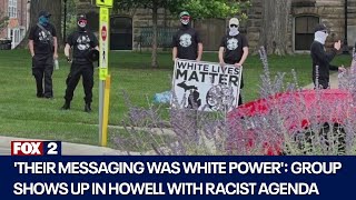 Disruptive racist demonstration in downtown Howell [upl. by Osric216]