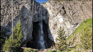 Hiking Yellowstone  Trail of Fairy Falls with Overlook of Grand Prismatic Complete trail [upl. by Bueschel]