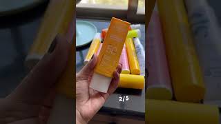 Rating Sunscreens 🌞review skincareproducts skincaretips viralshort creator ytviral explore [upl. by Dukie395]