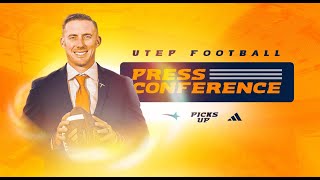 UTEP Football Press Conference  Week 2 [upl. by Renata396]