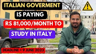 GET RS 81000MONTH TO STUDY IN ITALY  MAECI SCHOLARSHIP [upl. by Adnawahs]