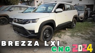 Brezaa lxi cng 2024  brezza base model 2024  maruti suzuki brezza cng ✅ [upl. by Sayer648]