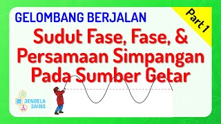 Gelombang Berjalan Fisika Kelas 11 • Part 1 Sudut Fase Fase Persamaan Simpangan di Sumber Getar [upl. by Ycnuahc617]