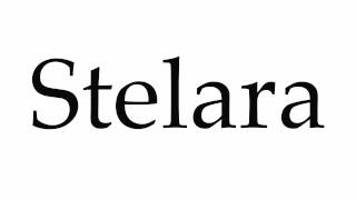 How to Pronounce Stelara [upl. by Etteloiv]