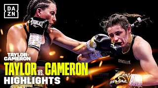 HUGE FIGHT  Katie Taylor vs Chantelle Cameron Highlights [upl. by Rinum]