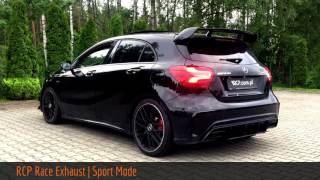 MercedesBenz A45 AMG  RCP Race TurboBack Exhaust [upl. by Acemahs]