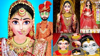 Indian world makeup Indian show and model Indian wedding dress up video 💄 [upl. by Orit]