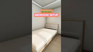 MAXIMIZE Space in Your Small Bedroom Design 3dinterior home bedroomdecor interior design [upl. by Ecnerrot398]