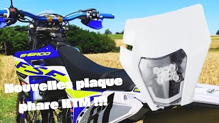 Comment mettre une plaque phare KTM sur Sherco  UMBOXING [upl. by Osnofedli]