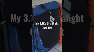 31kg68lbs ultralight Gear List for hiking and fastpacking ultralightbackpacking whatsinmybag [upl. by Pravit]