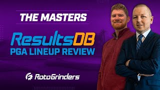 PGA DRAFTKINGS PICKS AND RESULTSDB REVIEW  THE MASTERS  ROTOGRINDERS [upl. by Areek785]