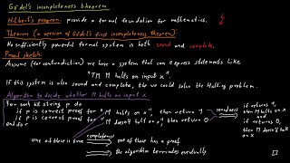 Gödels Incompleteness Theorem [upl. by Eedya148]