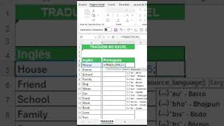 Como Usar a Função TRADUZIR no Excel para Facilitar Suas Planilhas excelbr excelbrasil microsoft [upl. by Elroy]