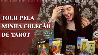 TOUR pelos meus baralhos de TAROT [upl. by Ettecul]